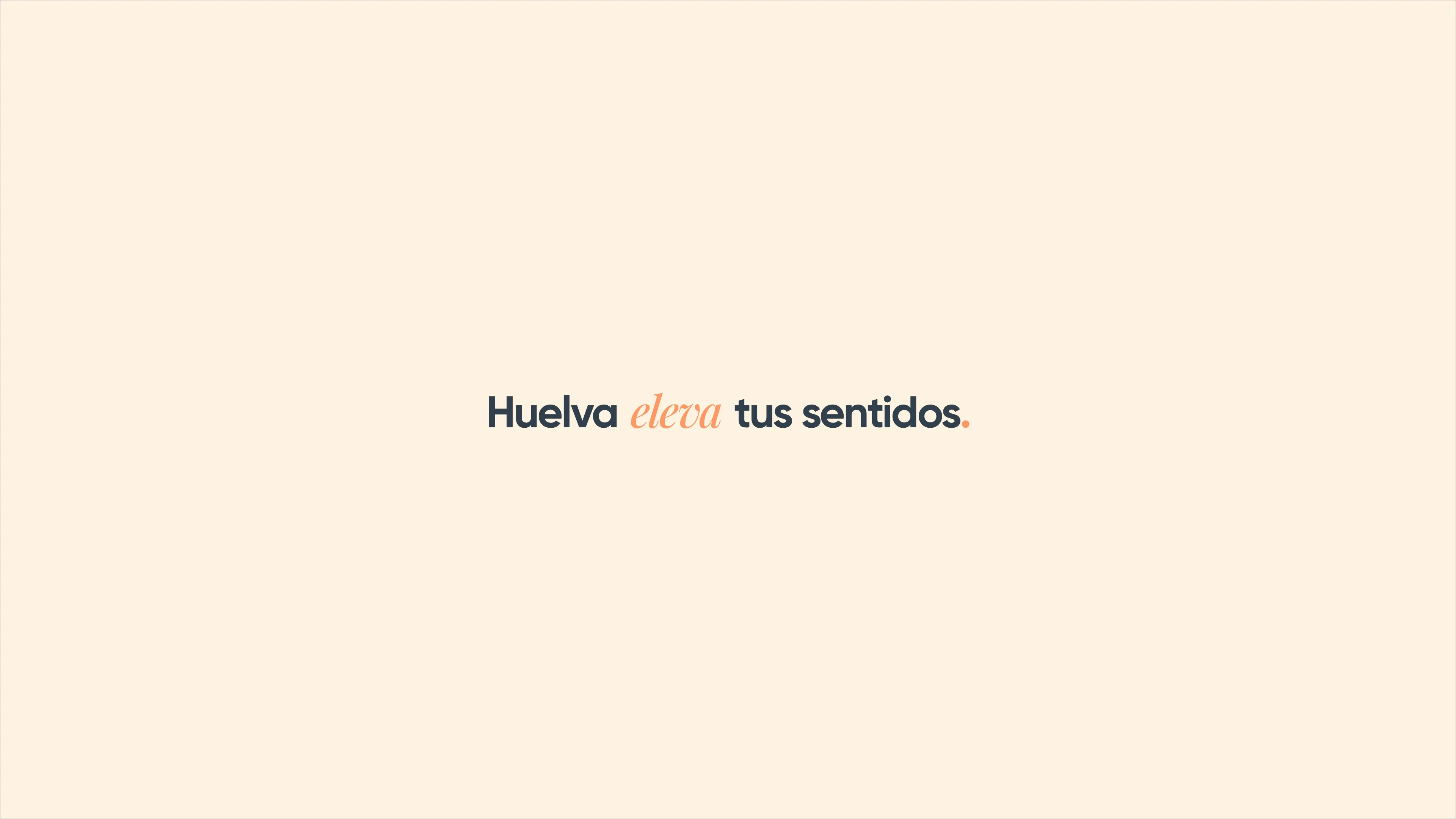 Logotipo de la marca «Huelva eleva tus sentidos»